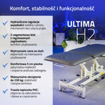 Stół rehabilitacyjny, do masażu, hydrauliczny - Ultima H2