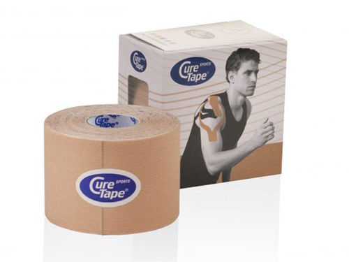 Taśma do kinesiotapingu Cure Tape SPORT Beżowy 5cm x 5m