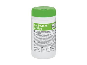 Sani Cloth Active chusteczki - pojemnik 125 szt.